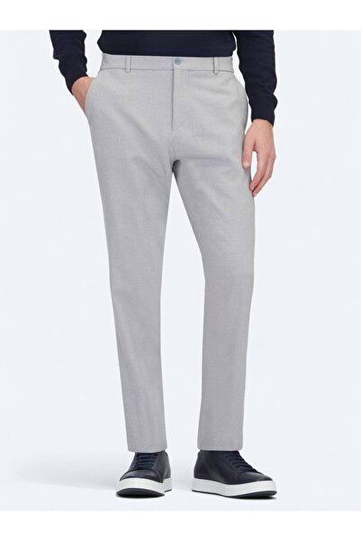 Kip Γκρι υφαντό Jogging Fit Casual Παντελόνι