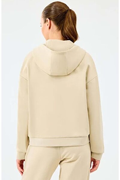 SKECHERS W Essential Full Zip Sweatshirt S2610016 Women's Hooded Zippered Sweatshirt Beige