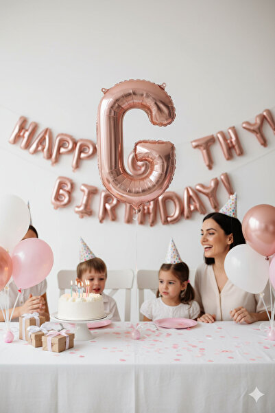 Deniz Party Store Rose Gold Folyo Balon 36 - 40 Cm ( G ) Harfi