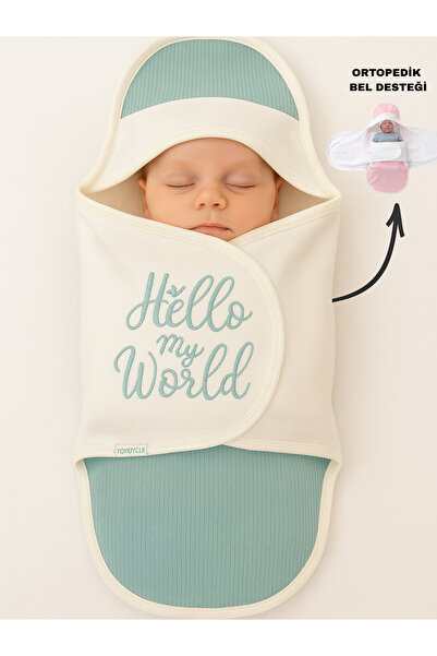 Tomuycuk بطانية أطفال قطن 100% |   كيس النوم – فتاة/صبي 0-9 أشهر |   العظام - تفاصيل التطريز