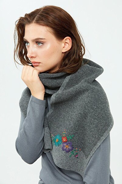 Desen Triko Femei Margini Bordate Broderie Brodat Carasol Afumat