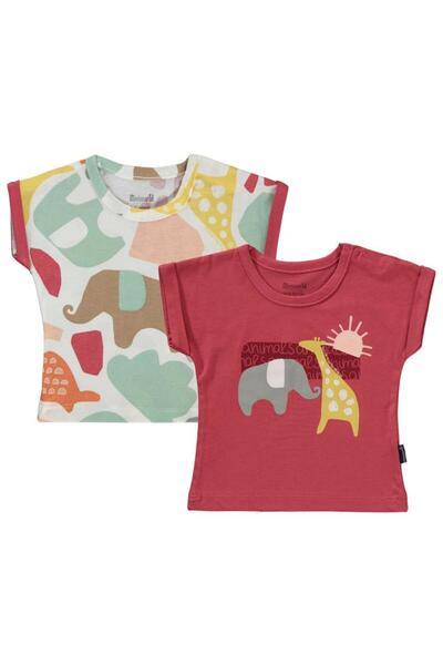 Miniworld Colorful Figured 2's 1 Pack 3-12 Months T-Shirt - Orange 6-9 Months