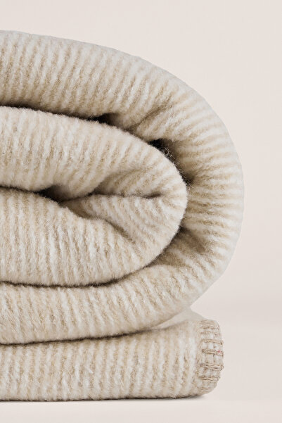 Penelope Verso Cotton Single Blanket 150X200 cm - Beige Cream