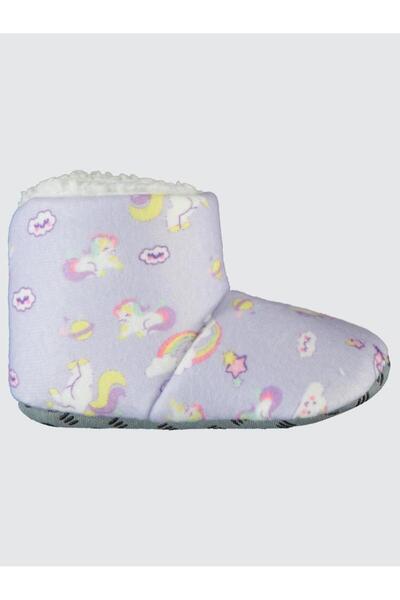 Civil Girls Digital Unicorn Baskılı 18-26 Numara Panduf - Lila 24-36 Ay