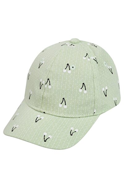 Kitti Čepice pro dívky s třešňovým vzorem pro děti ve věku 2-5 let - GreenStandard