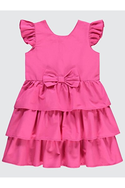 Civil Girls Fiyonklu 6-9 Yaş Elbise - Fusya7-8 Yaş