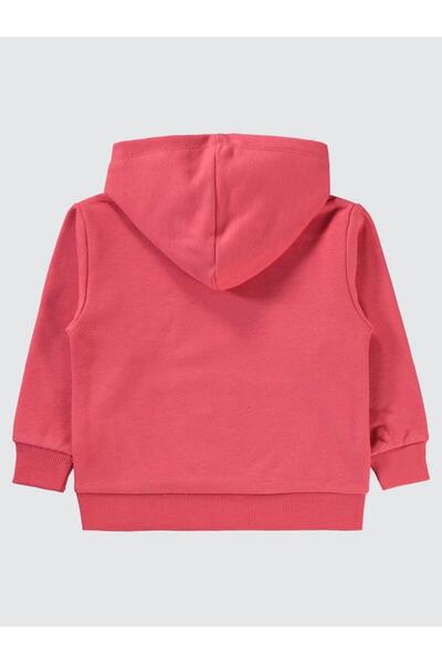 Civil Girls Kanguru Cepli 2-5 Yaş Sweatshirt - Kırmızı 5-6 Yaş