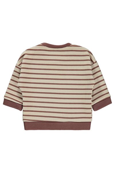 Civil Baby سترة ليتل مان مخططة من عمر 6 إلى 18 شهرًا - بني من عمر 6 إلى 9 أشهر