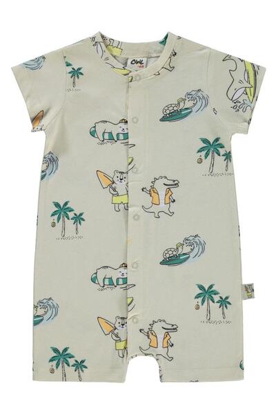 Civil Baby Salopetă pentru bebeluși fără papuci, 6-18 luni, culoare piatră