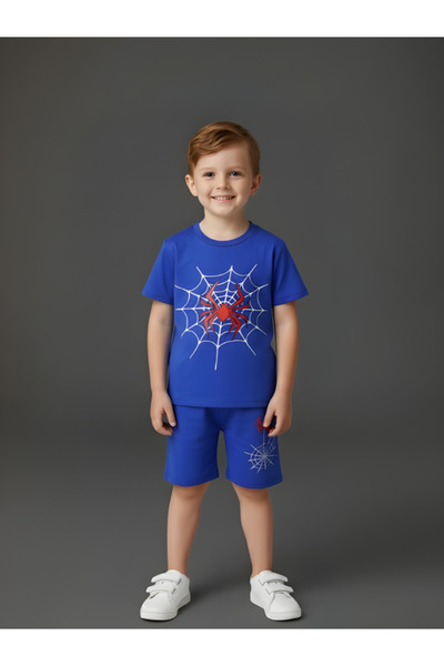 MİLANO KİDS Children's Top and Bottom Summer Printed Set
