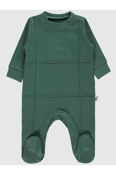Civil Baby بذلة مطرزة للأطفال من عمر 1-6 أشهر - أخضر من عمر 3-6 أشهر