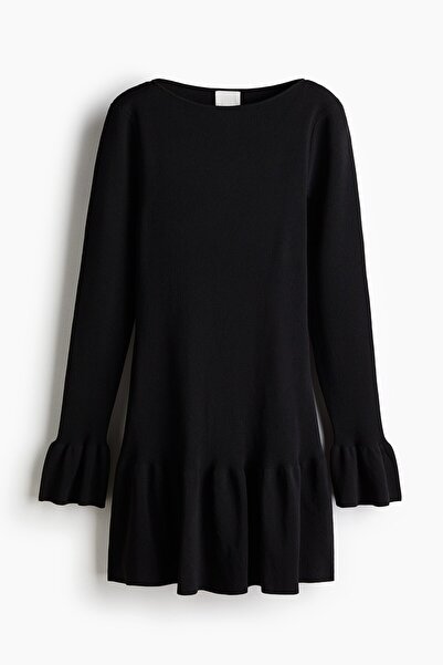 H&M Lastik Örgülü Elbise