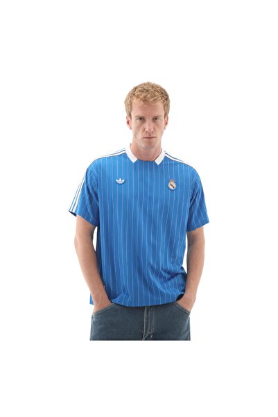 adidas JN3060-E Real Madrid Terrace Icons Erkek Forma Mavi