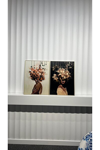 Tablomtr Σετ ζωγραφικής από πραγματικό γυαλί με μεταλλικό πλαίσιο Vancouver 2 τεμαχίων