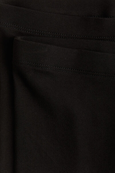 H&M 2'li Pamuklu İspanyol Paça Tayt