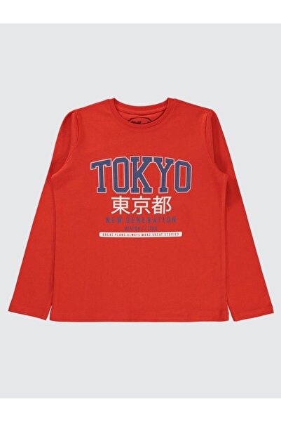 Civil Boys New Generatıon Baskılı 10-13 Yaş Sweatshirt - Kırmızı11-12 Yaş