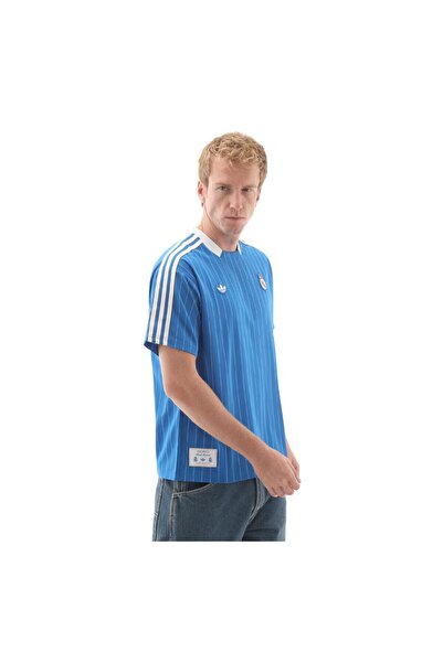 adidas JN3060-E Real Madrid Terrace Icons Erkek Forma Mavi