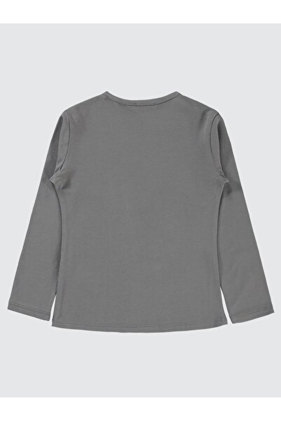 Civil Girls Basic 6-9 Yaş Sweatshirt - Gri 8-9 Yaş