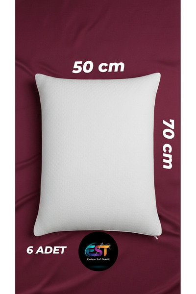 EVRİZON Protector de pernă cu fermoar, rezistent la lichide, 6 bucăți