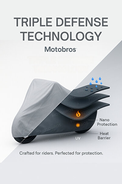Motobros ThermoGuard-X Motosiklet Brandası Honda Dio Su-Toz Geçirmez KALIN Motor Branda Motor Çadırı