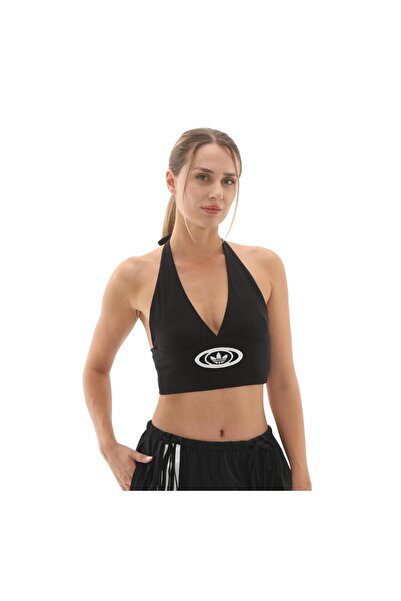 adidas KC8802-K Campus V Top Kadın T-Shirt Siyah