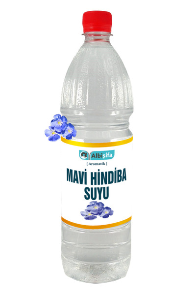 Mavi Hindiba Suyu - 1000 ml | Bitkisel Içilebilir Distilasyon | Doğal Ve Saf
