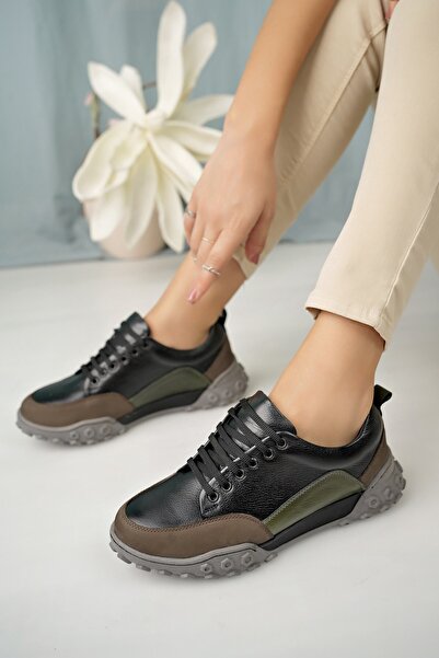 Diego Carlotti Hakiki Deri Kadın Günlük Sneaker Ayakkabı DD3004