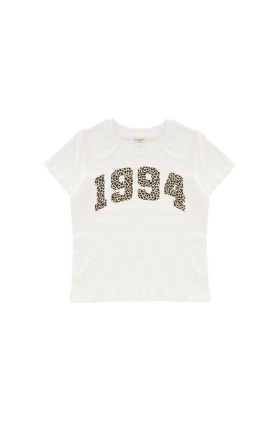 lethestudios Λεοπάρ 1994 Τυπωμένο Μπλουζάκι Μωρού Crop Top