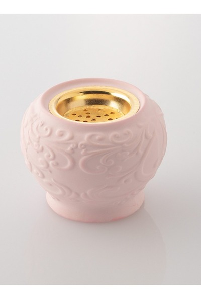 Dania مبخرة سيراميك للديكور المنزلي باللون الوردي