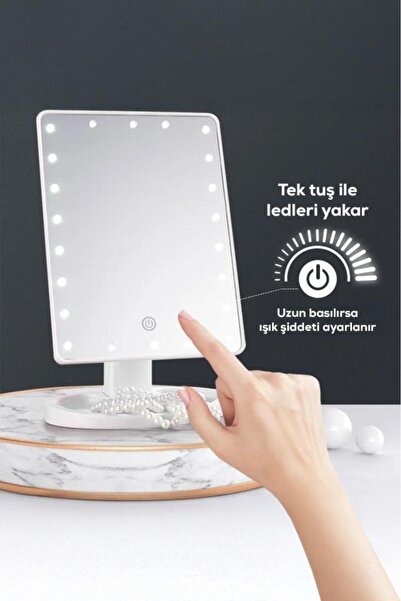 DEMPOWER Ayarlanabilir LED Işıklı Makyaj Aynası