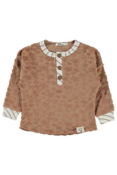 Civil Boys Hanorac cu nasturi cu imprimeu stele pentru 2-5 ani - Maro 2-3 ani