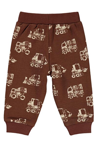 Civil Baby Erkek Bebek Patiksiz Eşofman Altı 6-18 Ay - Kahverengi9-12 Ay
