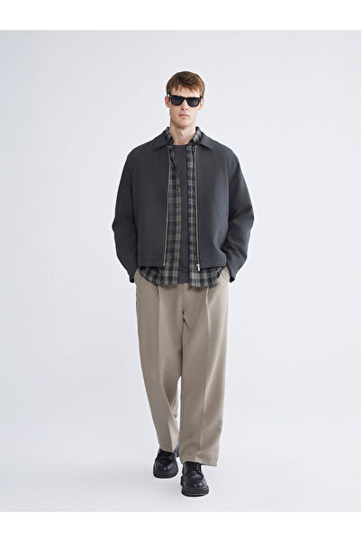 LC Waikiki Нова колекция Стандартен модел Яка с риза Мъжка яке