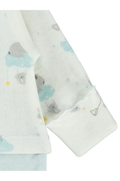 Bebetto 0-3 Months Baby Boy Blue Booties Jumpsuit