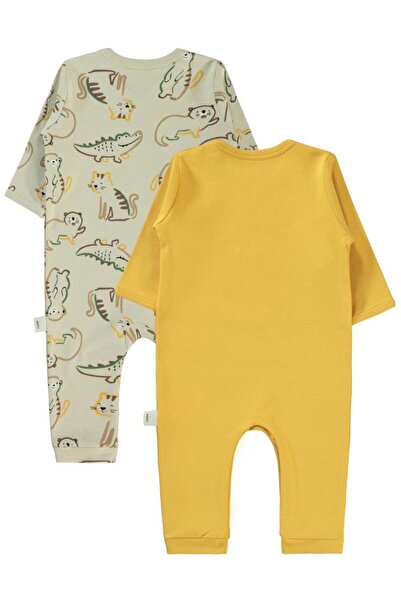 Civil Baby 3-9 Months Baby Boy Mustard Jumpsuit Set of 2
