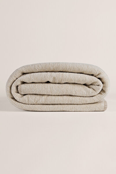 Penelope Verso Cotton Single Blanket 150X200 cm - Beige Cream