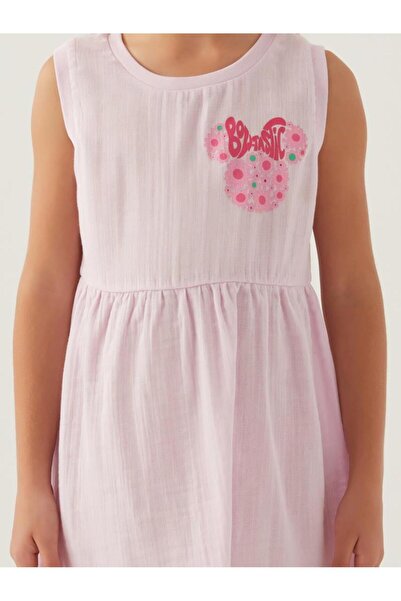 Minnie Mouse Roly Poly Kız Çocuk 3-8 Yaş Jile Elbise - Pembe8-9 Yaş