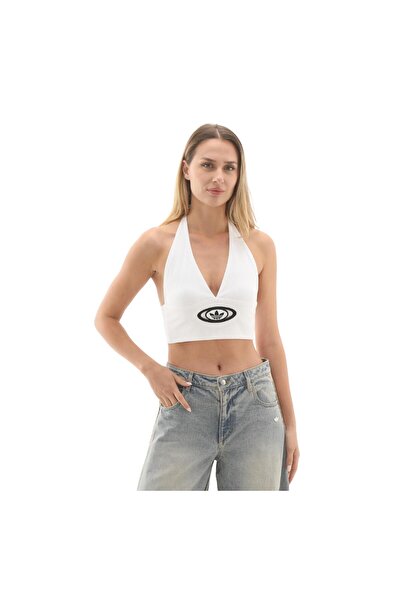 adidas KC8801-K Campus V Top Kadın T-Shirt Beyaz