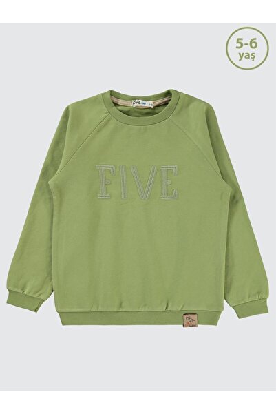 Civil Boys Două hanorace brodate pentru copii de 2-5 ani - Verde pentru 5-6 ani