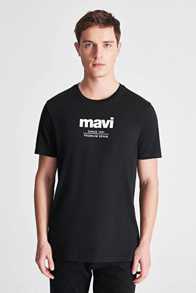 Mavi Erkek Since 1991 Baskılı Siyah Tişört 066849-900