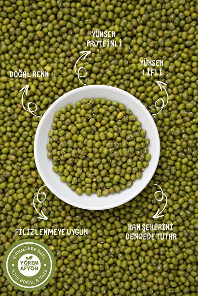 Yörem Afyon Gaziantep Yöresinden Doğanın Protein Hazinesi Maş Fasulyesi, Cin Börülcesi {Vigna Radiata} | 250gr.