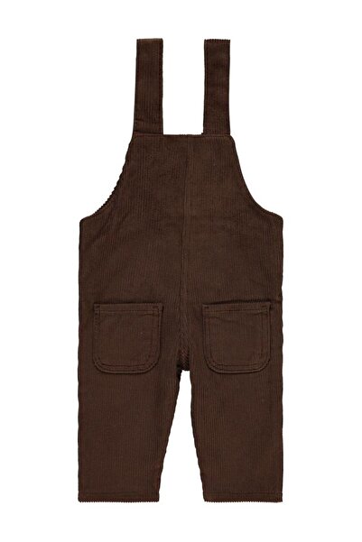 Civil Baby 6-18 Months Baby Boy Brown Salopet