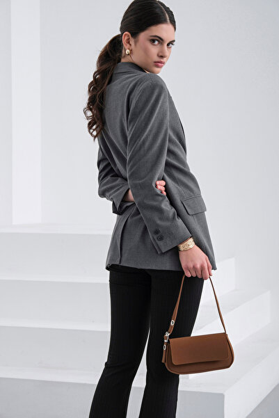 Shule Bags Τσάντα ώμου Mirage Suede Καφέ