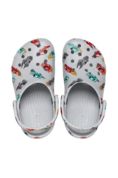 Crocs 210992-1NN Classic Race Cars Graphic Cg T &amp;Ccedil;ocuk Terlik Gri