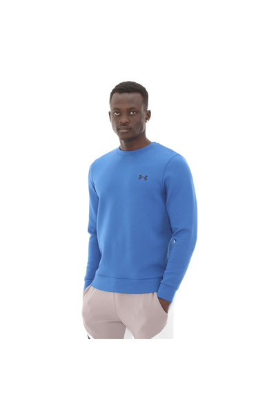 Under Armour A1389351-432-432 Under Armour Ua Unstoppable Flc Crew Eu Erkek Sweatshirt Mavi
