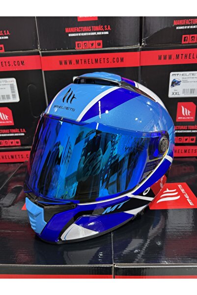 MT Helmets Thunder 4 Freeway kask (+1şeffaf vizörlü)