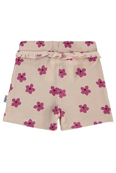 Civil Baby Çiçek Empirmeli 6-18 Ay Şort - Pudra9-12 Ay
