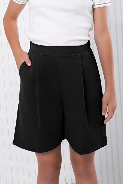 Modaviki Πλισέ σορτς μαύρο MDV346