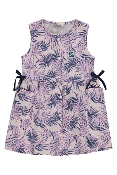 Civil Girls Yaprak Sa deznom Haljina za 2-5 godina - Lila 5-6 godina