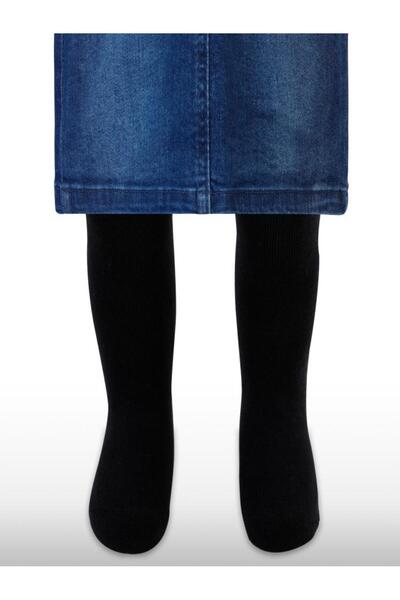 Civil Baby جوارب طويلة أساسية سادة 6- للفتيات الصغيرات - أسود 18 شهرًا